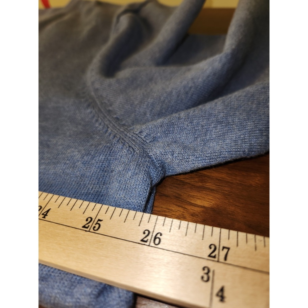 Izod Blue Pullover Knit Cotton Long Sleeve Sweater Size Xl - Picture 4 of 7